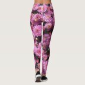 Roze bal Chrysanthemum Legging (Achterkant)