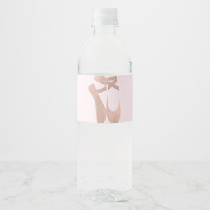 Roze Baljurkschoenen Ballerina Roos Feestje Waterfles Etiket