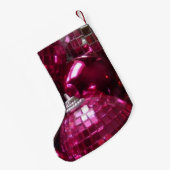 Roze ballen kerstsok kleine kerstsok (Achterkant (Hangend))