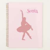 Roze Ballerina Ballet Dancing School Planner (Voorkant)