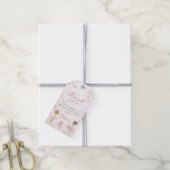Roze Ballerina Ballet Verjaardag Gift Labels Cadeaulabel (Met Touw)