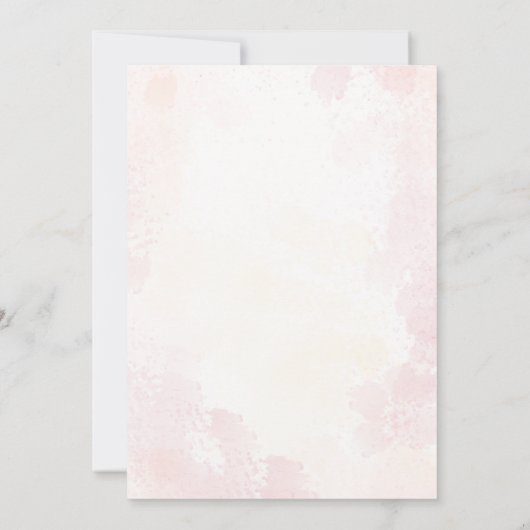 Roze Ballerina Dans Verjaardagsuitnodiging Kaart (Achterkant)