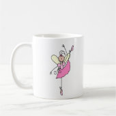 Roze Ballerina Dansende Mok (Links)