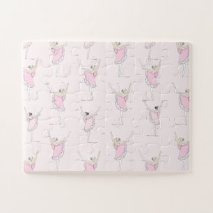 Roze Ballerina Roze Puzzle Legpuzzel