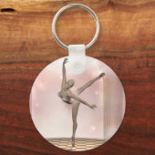 roze ballerina sleutelhanger (Voorkant)