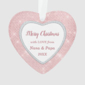 Roze Ballerina Star Lights Ornament (achterkant)