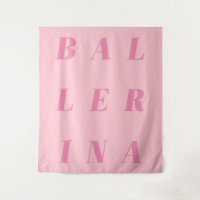 Roze Ballerina Text Design for Ballet Dancers