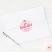 Roze Ballerina Tutu Dance Birthday Party Sticker (Envelop)