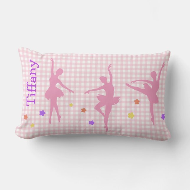 Roze ballerinas Custom Accent Pillow Kussen (Voorkant)