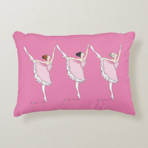 Roze ballerina's kussen