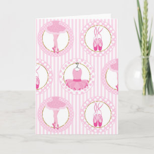 Roze ballet dansen - Ballerina Tutu Danser Kaart