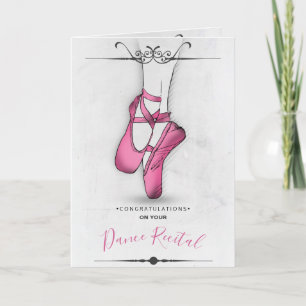 Roze ballet Slipper Kaart