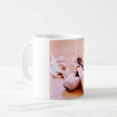 Roze ballet Slipper Pointe Shoes Dance Sjabloon Koffiemok (Voorkant links)