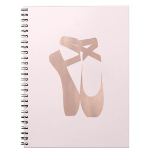 Roze ballet Slippers Ballerina Roos Gepersonalisee Notitieboek