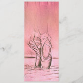 Roze balletschoenen Ballerina Menu (Achterkant)