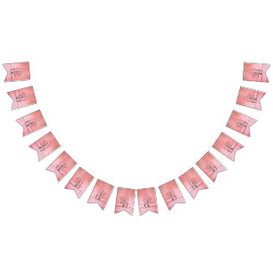 Roze balletschoenen Ballerina Vlaggetjes