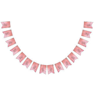 Roze balletschoenen Ballerina Vlaggetjes