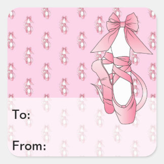 Roze balletschoenen cadeau Labels