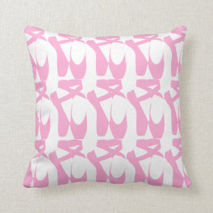 Roze balletschoenen op Pillow Kussen