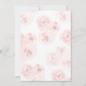 Roze Ballon Olifant Baby shower Kaart (Achterkant)