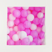 Roze Ballonnen Feestelijke Achtergrond Ontwerp. Wandkleed (Voorkant (horizontaal))