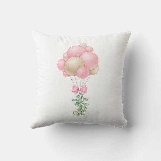 Roze ballonnen kussen (Achterkant)