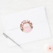 Roze Ballonnen Sticker (Envelop)