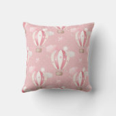 Roze ballonpatroon kussen (Achterkant)
