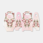 Roze Ballons Favor Box Bedankdoosjes (Uitgevouwen)