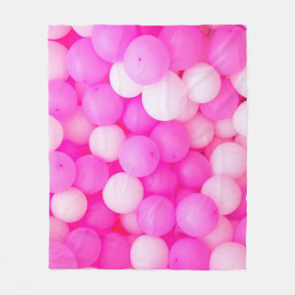 Roze Ballons Feestelijke achtergrond ontwerp. Fleece Deken