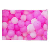 Roze Ballons Feestelijke achtergrond ontwerp. Kussensloop (Achterkant)