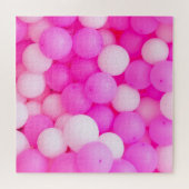 Roze Ballons Feestelijke achtergrond ontwerp. Legpuzzel (Horizontaal)