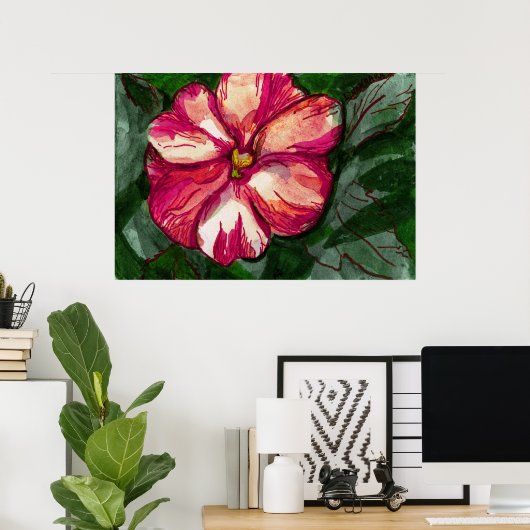 Roze balsem-ventilator poster (Thuiskantoor)