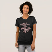Roze Bamboo T-shirt (Voorkant volledig)