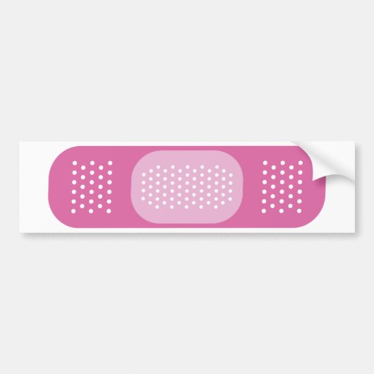 Roze band bumpersticker (Voorkant)