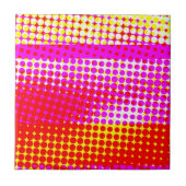 Roze band patroon tegeltje (Voorkant)