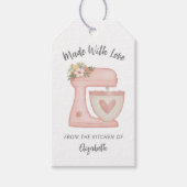 Roze bankmixer gemaakt met Labels met liefdescadea Cadeaulabel (Voorkant)
