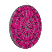 roze baphomet dartbord (Voorkant Links)