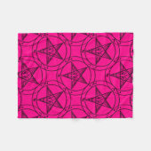 roze baphomet deken (Voorkant (Horizontaal))