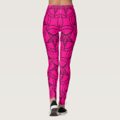 roze baphomet leggings (Achterkant)