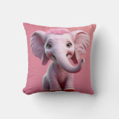 Roze Barbie Olifant Kussen (Voorkant)