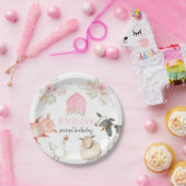 Roze Barnyard Verjaardag Bord (Feest)