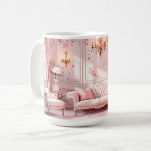 Roze Barok Koffiemok