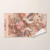Roze Barok Rococo Bloem Morris Bad Handdoek (Handdoek)
