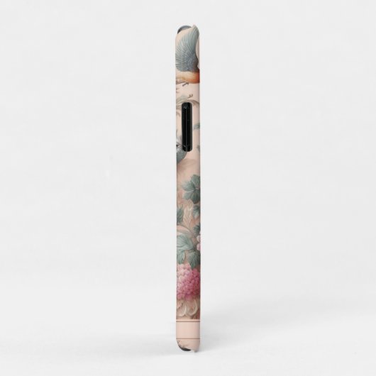 Roze Barok Rococo Bloem Morris Case-Mate iPhone Case (Achterkant/rechts)
