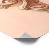 Roze Barok Rococo Bloem Morris Poster (Hoek)