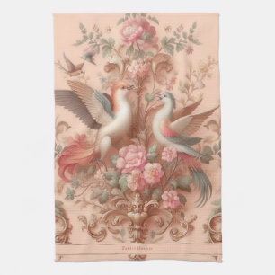 Roze Barok Rococo Bloem Morris Theedoek