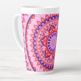 Roze Basis Mandala Latte Mok