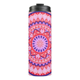 Roze Basis Mandala Thermosbeker