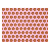 Roze Basketbal Kids Verjaardagsfeestje Tafelkleed (Voorkant (Horizontaal))